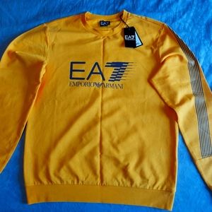 EA7 Emporio Armani  yellow sweatshirt size L